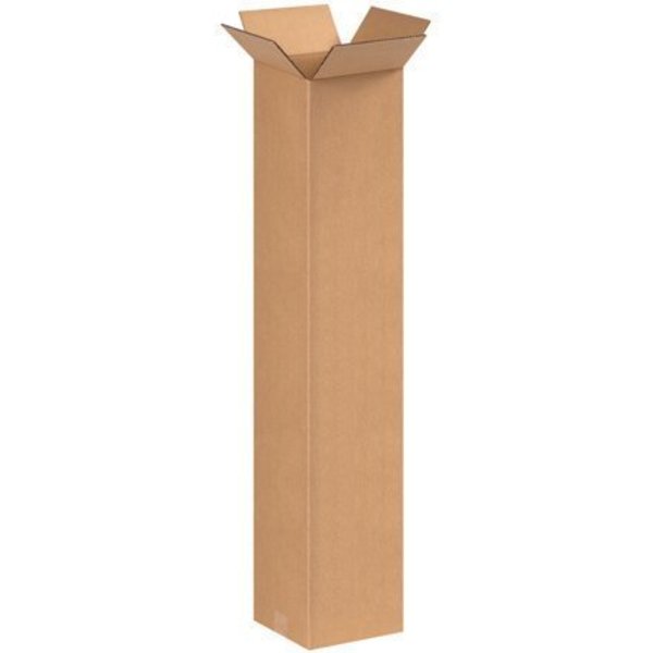 Box Packaging Tall Cardboard Corrugated Boxes, 8"L x 8"W x 42"H, Kraft 8842